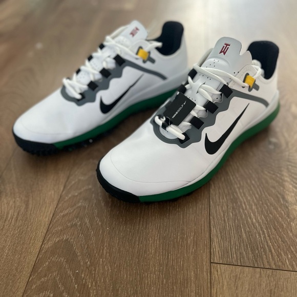 Nike TW '13 Golf Shoes - White/Black-Pine Green - Picture 7 of 12